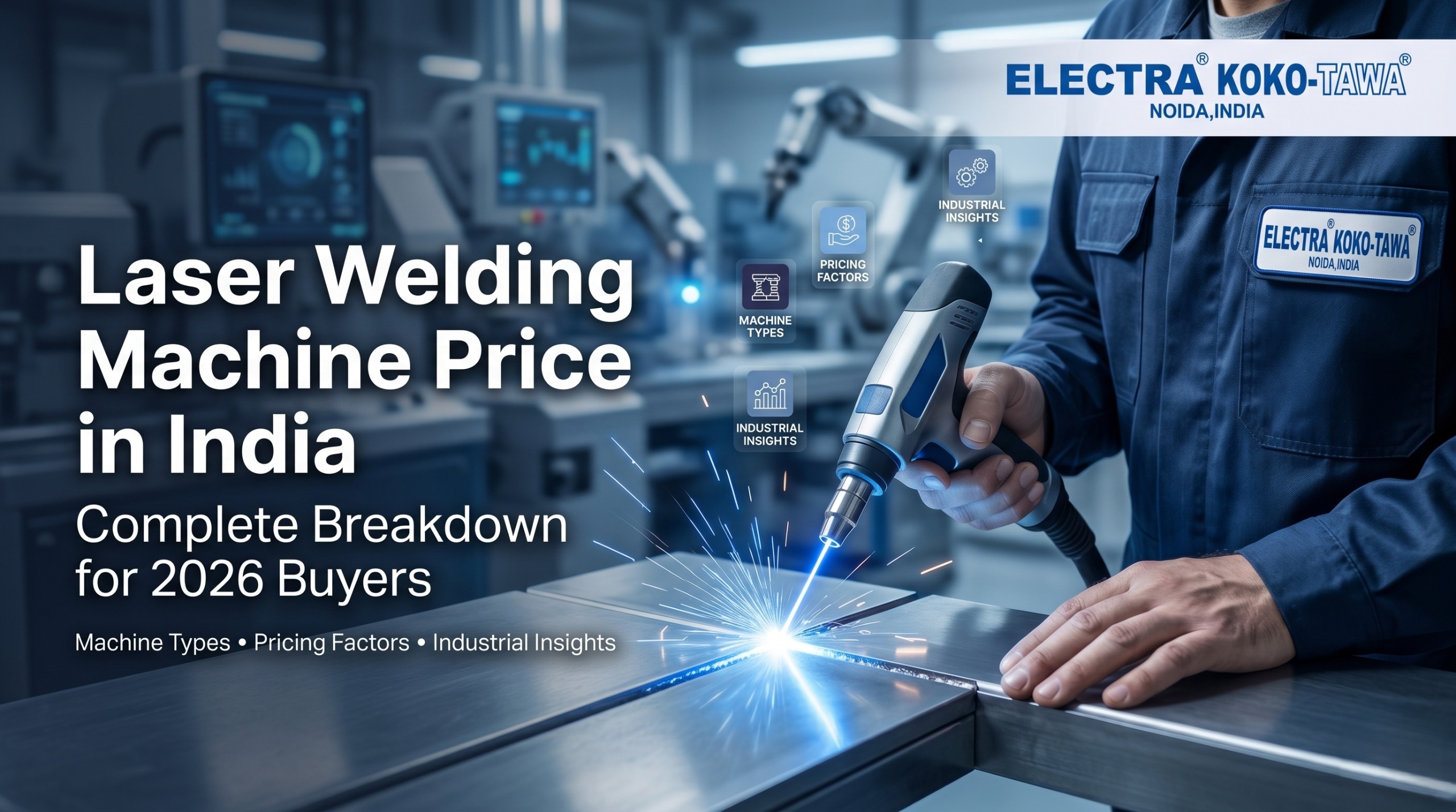 Laser welding machine for industrial metal fabrication and precision welding applications by Electra KOKO-TAWA